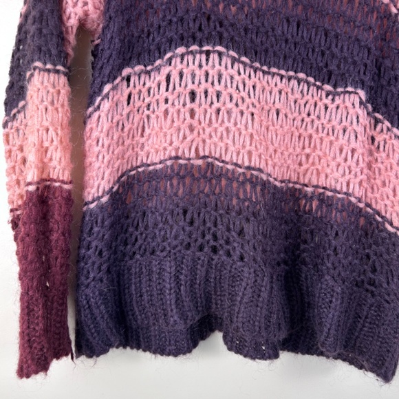 Mohair Blend women’s open knit sweater size small - Picture 6 of 11